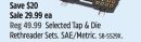 MAXIMUM Selected Tap & Die Rethreader Sets. SAE/Metric