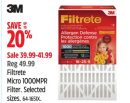 Filtrete Micro 1000MPR Filter