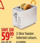 Vida by PADERNO 2-Slice Toaster