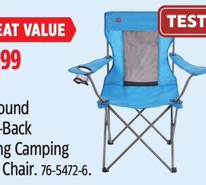 Outbound Mesh-Back Folding Camping Quad Chair