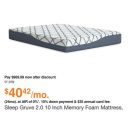 Sleep Gruve 2.0 10 Inch Memory Foam Mattress, Size: Queen by Ashley