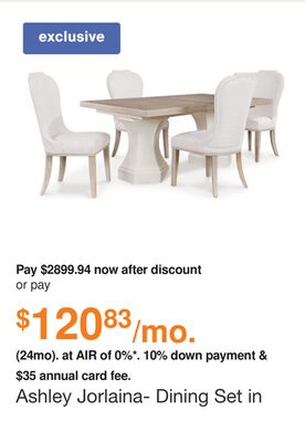 Ashley Jorlaina- Dining Set in Light Grayish Brown