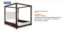 Breckington- Canopy Bed - Dark Brown, Size: Queen by Ashley