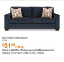 Ashley Aviemore Sofa in Ink, Fabric