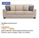 Panola- Sofa in Beige, Fabric by Ashley