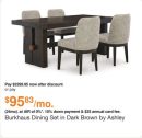 Burkhaus Dining Set in Dark Brown by Ashley