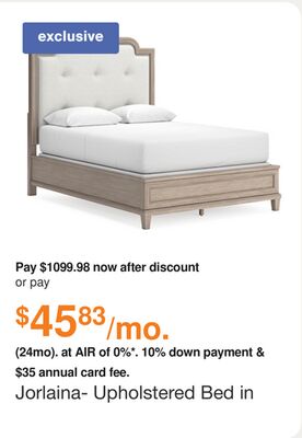 Jorlaina- Upholstered Bed in Brown, Size: Queen by Ashley