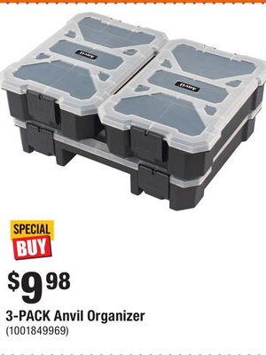 3-PACK Anvil Organizer