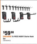 EXCLUSIVE 15-PIECE HUSKY Starter Hook Set