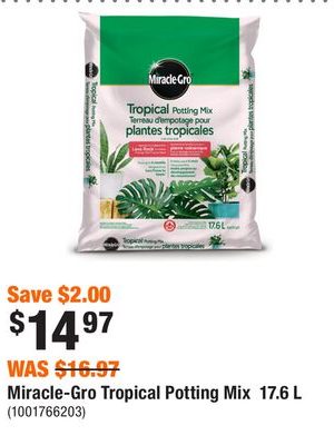 Miracle-Gro Tropical Potting Mix 17.6 L