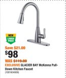 EXCLUSIVE GLACIER BAY McKenna Pull-Down Kitchen Faucet