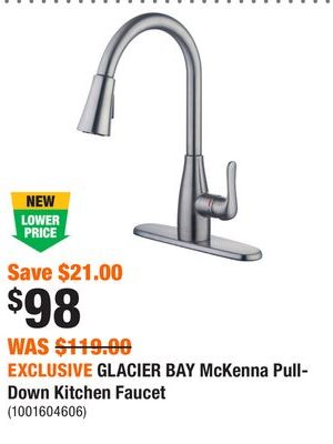 EXCLUSIVE GLACIER BAY McKenna Pull-Down Kitchen Faucet