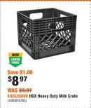 EXCLUSIVE HDX Heavy Duty Milk Crate