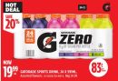 GATORADE SPORTS DRINK, 24 X 591ML