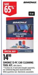 SIMONIZ 12-PC CAR CLEANING TOOL KIT