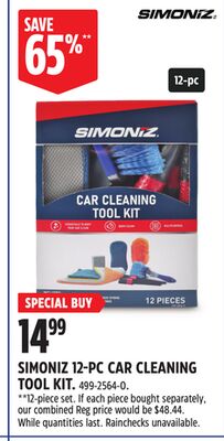 SIMONIZ 12-PC CAR CLEANING TOOL KIT