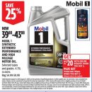 MOBIL 1 SYNTHETIC EXTENDED PERFORMANCE AND HIGH MILEAGE MOTOR OIL