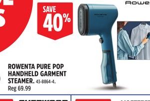 ROWENTA PURE POP HANDHELD GARMENT STEAMER