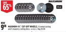 MAXIMUM 41⁄2˝ CUT-OFF WHEELS