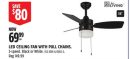 For Living LED CEILING FAN WITH PULL