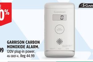 GARRISON CARBON MONOXIDE ALARM