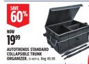 AUTOTRENDS STANDARD COLLAPSIBLE TRUNK ORGANIZER