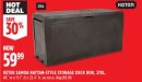 KETER SAMOA RATTAN-STYLE STORAGE DECK BOX, 270L