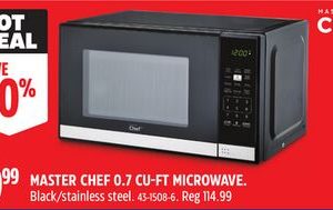 MASTER CHEF 0.7 CU-FT MICROWAVE