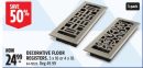 DECORATIVE FLOOR REGISTERS