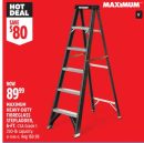 MAXIMUM HEAVY-DUTY FIBREGLASS STEPLADDER