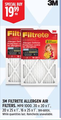 3M FILTRETE ALLERGEN AIR FILTERS