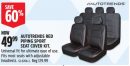 AUTOTRENDS RED PIPING SPORT SEAT COVER KIT