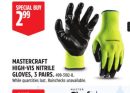 MASTERCRAFT HIGH-VIS NITRILE GLOVES