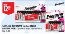 ENERGIZER MAX ALKALINE BATTERY PACKS