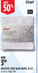 MASTER CHEF BAR MOPS, 8-CT