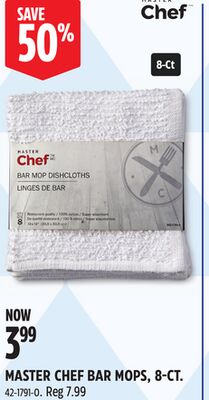 MASTER CHEF BAR MOPS, 8-CT