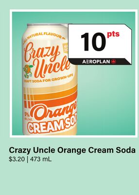 Crazy Uncle Orange Cream Soda
