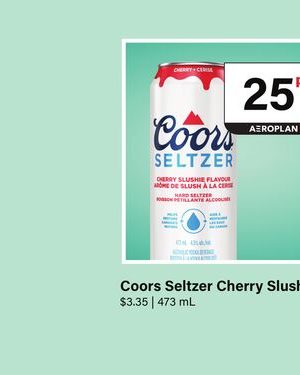 Coors Seltzer Cherry Slushie