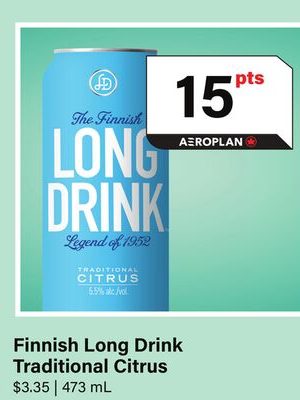 Finnish Long Drink Traditional Citrus