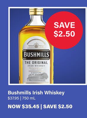 Bushmills Irish Whiskey