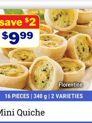 Mini Quiche Florentine
