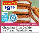 Chocolate Chip Cookie Ice Cream Sandwiches
