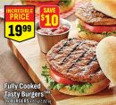 Fully Cooked Tasty BurgersTM†