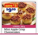 Mini Apple Crisp Cheesecakes