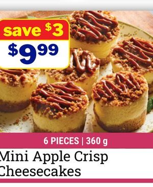 Mini Apple Crisp Cheesecakes