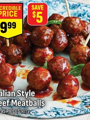 Italian Style Beef Meatballs