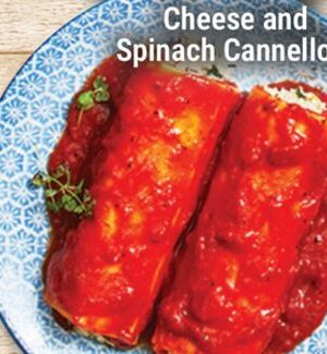 Cheese and Spinach Cannelloni