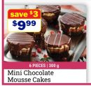 Mini Chocolate Mousse Cakes