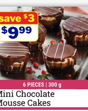 Mini Chocolate Mousse Cakes