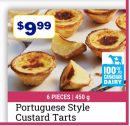 Portuguese Style Custard Tarts